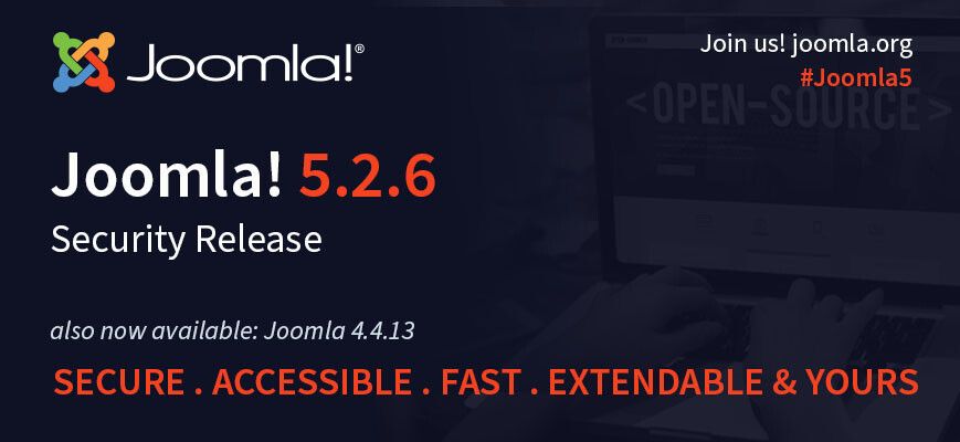 Joomla Joomla 5.2.6 & 4.4.13 Security Release