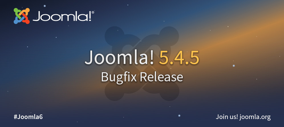 Joomla 5.4.5 Bugfix-Veröffentlichung