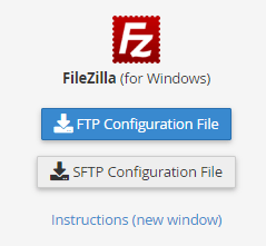 FTP Configuration File für FileZilla