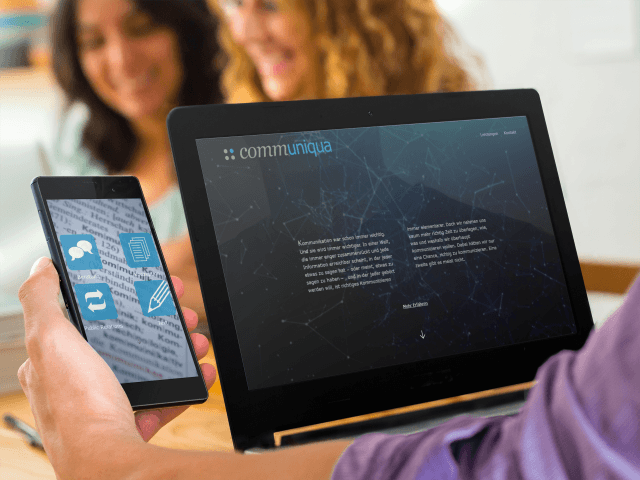 Screenshot der Webseite