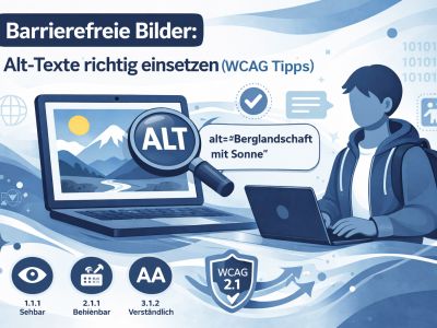 Barrierefreie Bilder: Alt-Texte richtig einsetzen (WCAG Tipps)